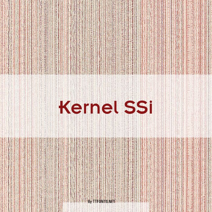 Kernel SSi example
